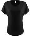 NX1560 Ladies Ideal Dolman T-Shirt Black colour image